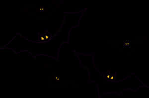 Halloween Bats Night Illustration PNG image with transparent background