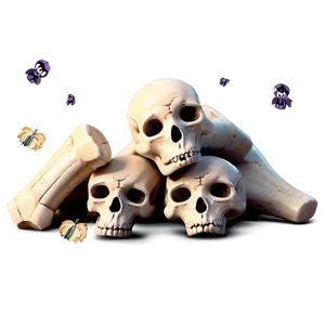 Halloween Bone Pile Png 06132024 PNG Image