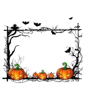 Halloween Border For Invitation Png Dqk38 PNG Image