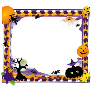 Halloween Border For Kids Png 14 PNG Image