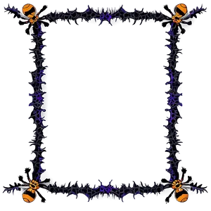 Halloween Border With Spiders Png Ncb PNG Image