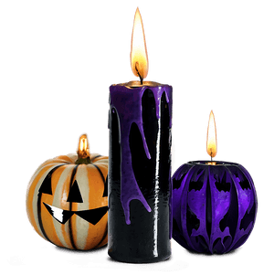 Halloween Candle Decorations PNG vbm20 PNG