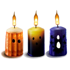 Halloween Candle Light Png Tgc PNG Image