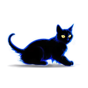 Halloween Cat Silhouette Png Ovw48 PNG Image