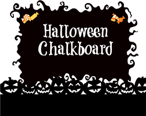 Halloween Chalkboard Banner, HD Png Download PNG with transparent background