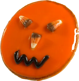 Halloween Dessert Jack O Lantern Face PNG Image