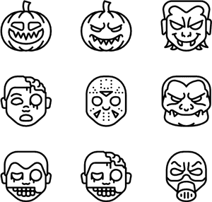 Horror Emojis - Landscape Vector Icon, HD Png Download PNG with transparent background