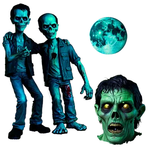 Halloween Party Zombie Apocalypse Theme Png 22 PNG Image