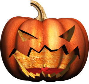 Halloween Pumpkin Lantern PNG image with transparent background
