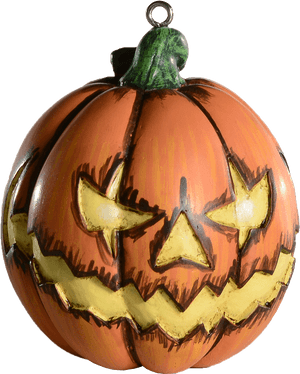 Halloween Pumpkin Lantern Ornament PNG image with transparent background