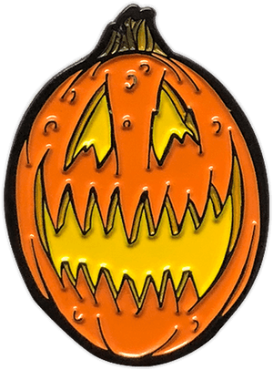 Halloween Pumpkin Lantern Pin PNG image with transparent background