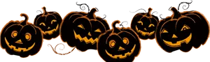 Halloween Pumpkin Parade PNG Image