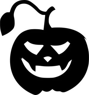 Halloween Pumpkin Silhouette PNG Image