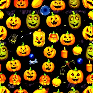 Halloween Seamless Pattern Png 06272024 PNG Image