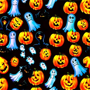 Halloween Seamless Pattern Png Bpp73 PNG Image