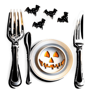 Halloween Table Setting PNG 6 PNG