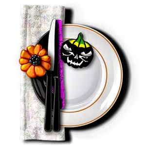 Halloween Table Setting Png Tag PNG Image