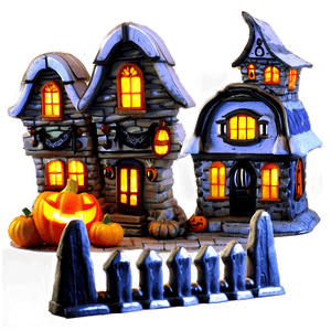 Halloween Village Sets PNG 06212024 PNG