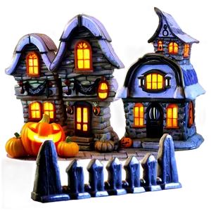 Halloween Village Sets Png 06212024 PNG Image