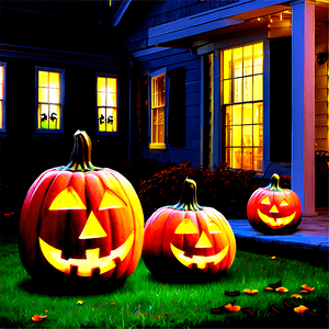 Halloween Yard Decor Ideas PNG 06212024 PNG
