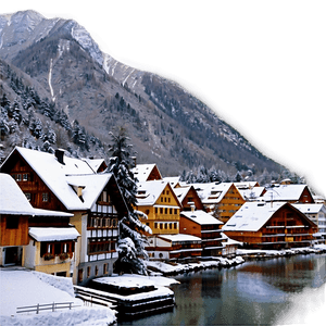 Hallstatt Village Austria PNG 84 PNG image with transparent background
