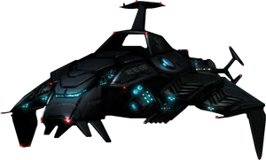 Halo Covenant Banshee Fighter Craft PNG Image