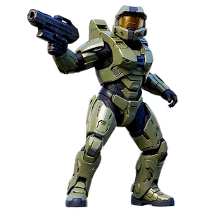 Halo Master Chief Classic Pose Png 69 PNG Image