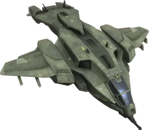 Halo U N S C Frigate Spacecraft PNG Image