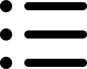 Hamburger Menu Icon Simple PNG image with transparent background