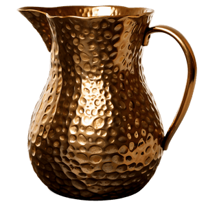 Hammered Bronze Pitcher PNG 06252024 PNG with transparent background