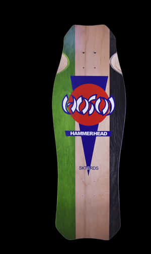 Hammerhead Skateboard Deck Graphic PNG image with transparent background