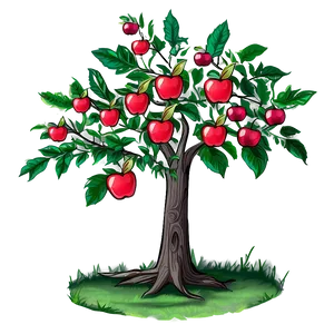 Hand Drawn Apple Tree Png Nia92 PNG Image