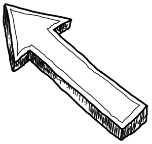 Hand Drawn Arrow Sketch PNG image with transparent background
