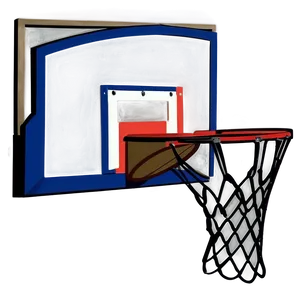 Hand-drawn Basketball Goal Artistic Png Txh PNG Image