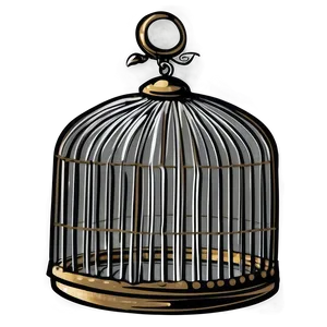 Hand Drawn Bird Cage Png Iin73 PNG Image