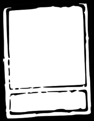 Hand Drawn Black Frame PNG image with transparent background