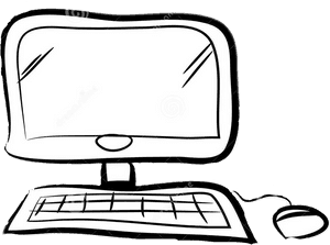 #computer #doodle #google #freetoedit - Doodle Of A Computer, HD Png Download PNG image with transparent background