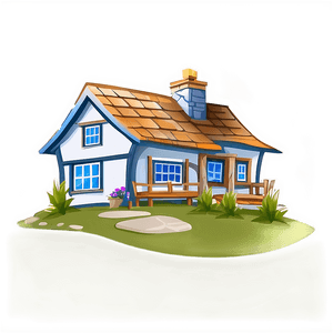 Hand-Drawn Cottage Illustration PNG 06202024 PNG