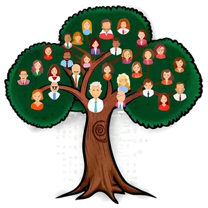 Hand-drawn Family Tree For Reunion Png Xtp PNG Image