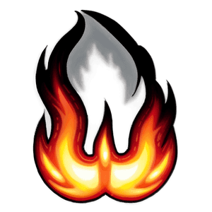 Hand Drawn Flames PNG kou PNG