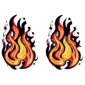 Hand Drawn Flames PNG qhg PNG