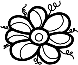 Flower Clipart Doodle Free - Flower Doodle Doodle, HD Png Download PNG image with transparent background