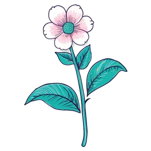 Hand-drawn Flower Illustration Png 06272024 PNG Image