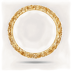 Hand Drawn Gold Circle Frame PNG 21 PNG