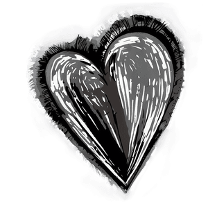 Hand-Drawn Heart Art PNG 05252024 PNG