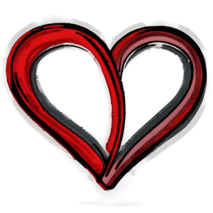 Hand Drawn Heart PNG 06202024 PNG