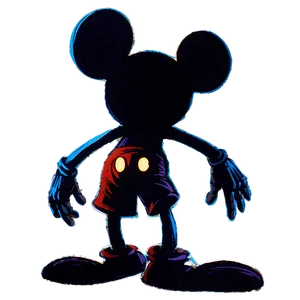 Hand-drawn Mickey Mouse Silhouette Png Dux79 PNG Image