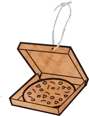 Hand Drawn Pizzain Cardboard Box PNG Image