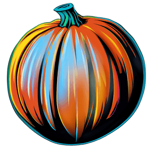 Hand-Drawn Pumpkin Outline PNG 19 PNG