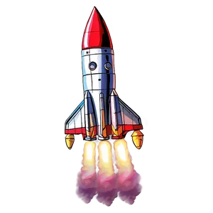 Hand Drawn Rocket Png Kkp79 PNG Image